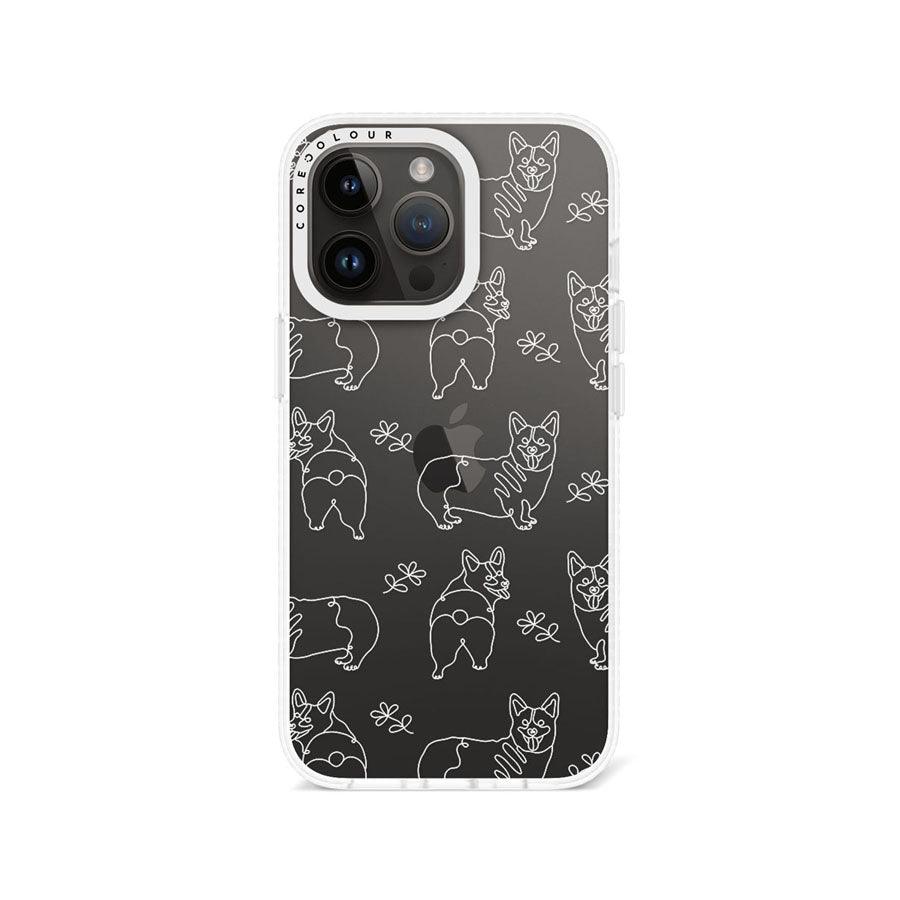 iPhone 13 Pro Corgi Minimal Line Phone Case - CORECOLOUR AU