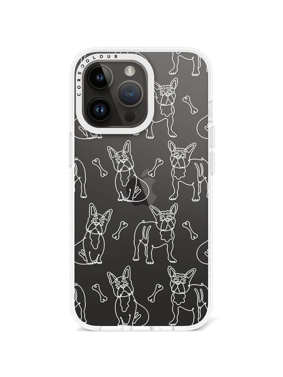 iPhone 13 Pro French Bulldog Minimal Line Phone Case - CORECOLOUR AU
