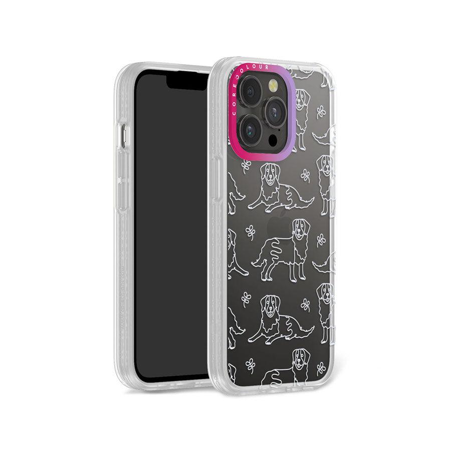 iPhone 13 Pro Golden Retriever Minimal Line Phone Case - CORECOLOUR AU