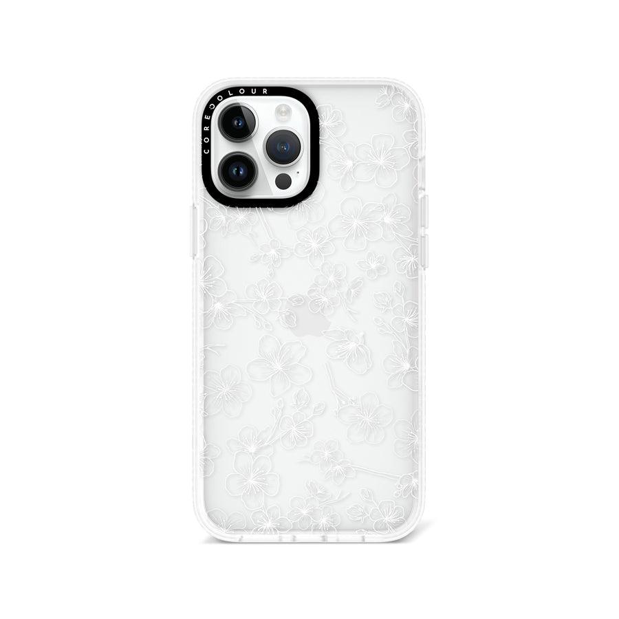 iPhone 13 Pro Max Cherry Blossom White Phone Case - CORECOLOUR AU