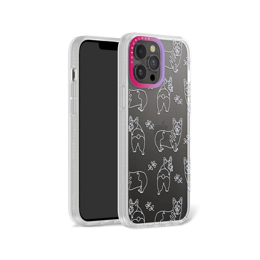 iPhone 13 Pro Max Corgi Minimal Line Phone Case - CORECOLOUR AU