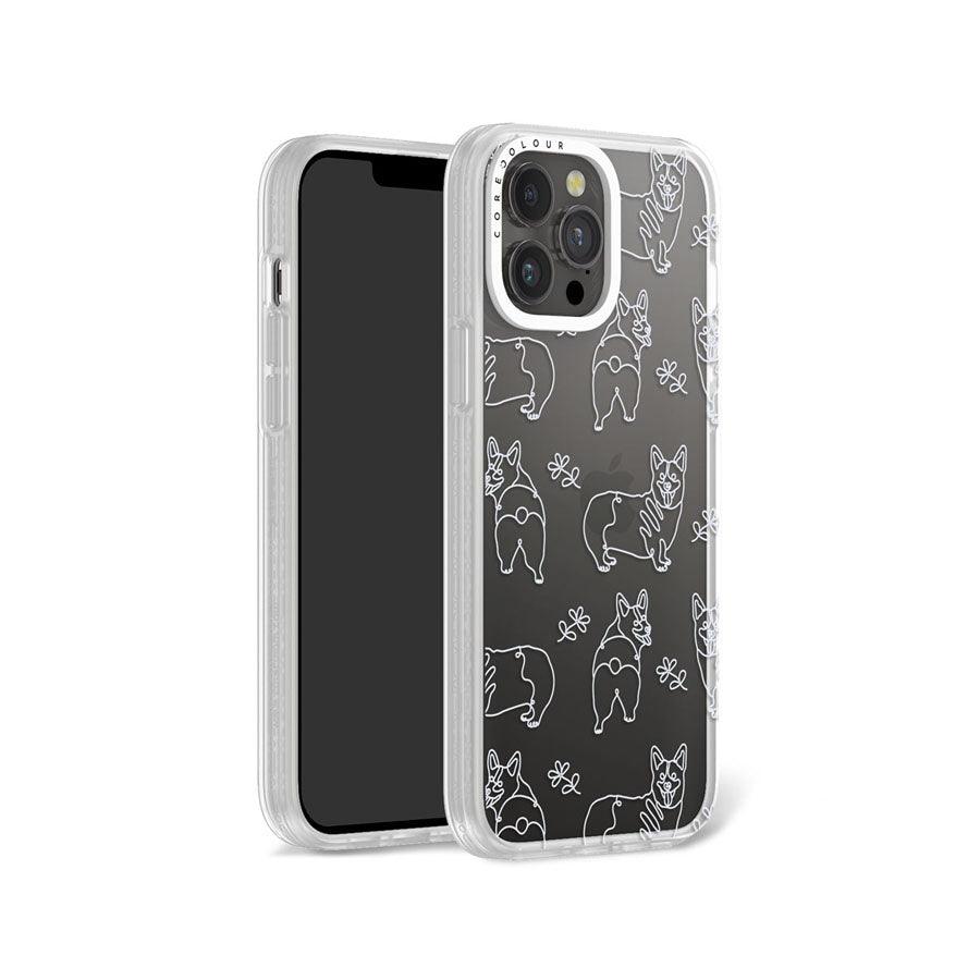 iPhone 13 Pro Max Corgi Minimal Line Phone Case - CORECOLOUR AU