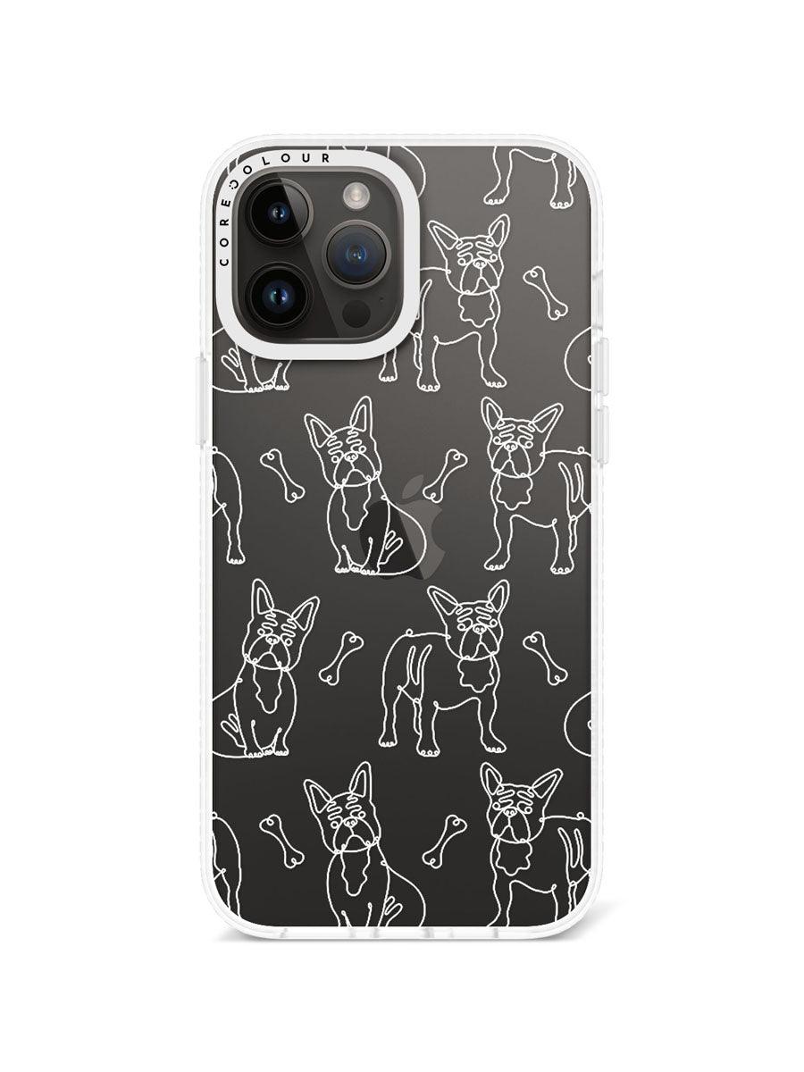 iPhone 13 Pro Max French Bulldog Minimal Line Phone Case - CORECOLOUR AU