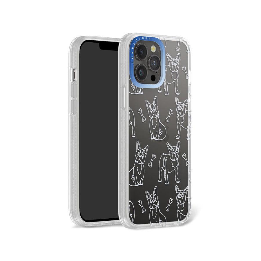 iPhone 13 Pro Max French Bulldog Minimal Line Phone Case - CORECOLOUR AU
