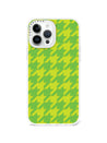 iPhone 13 Pro Max Green Houndstooth Phone Case - CORECOLOUR AU