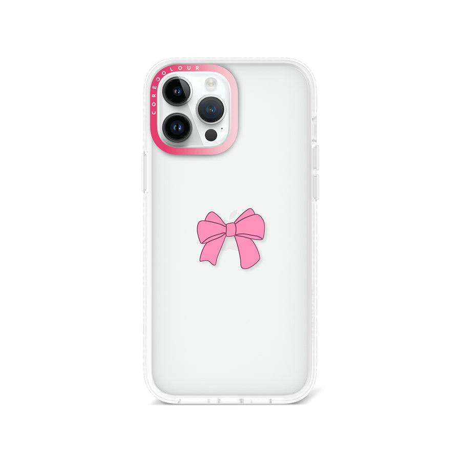 iPhone 13 Pro Max Pink Ribbon Bow Phone Case - CORECOLOUR AU