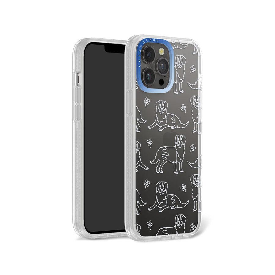 iPhone 13 Pro Max Sausage Dog Minimal Line Phone Case - CORECOLOUR AU