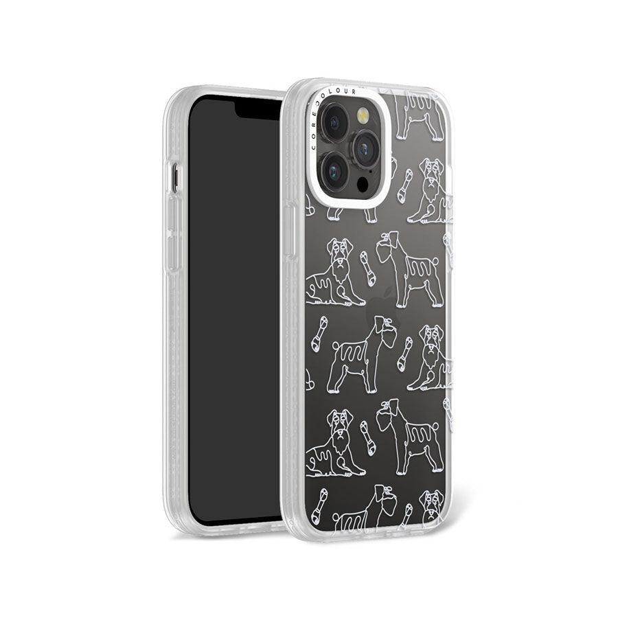 iPhone 13 Pro Max Schnauzer Minimal Line Phone Case - CORECOLOUR AU