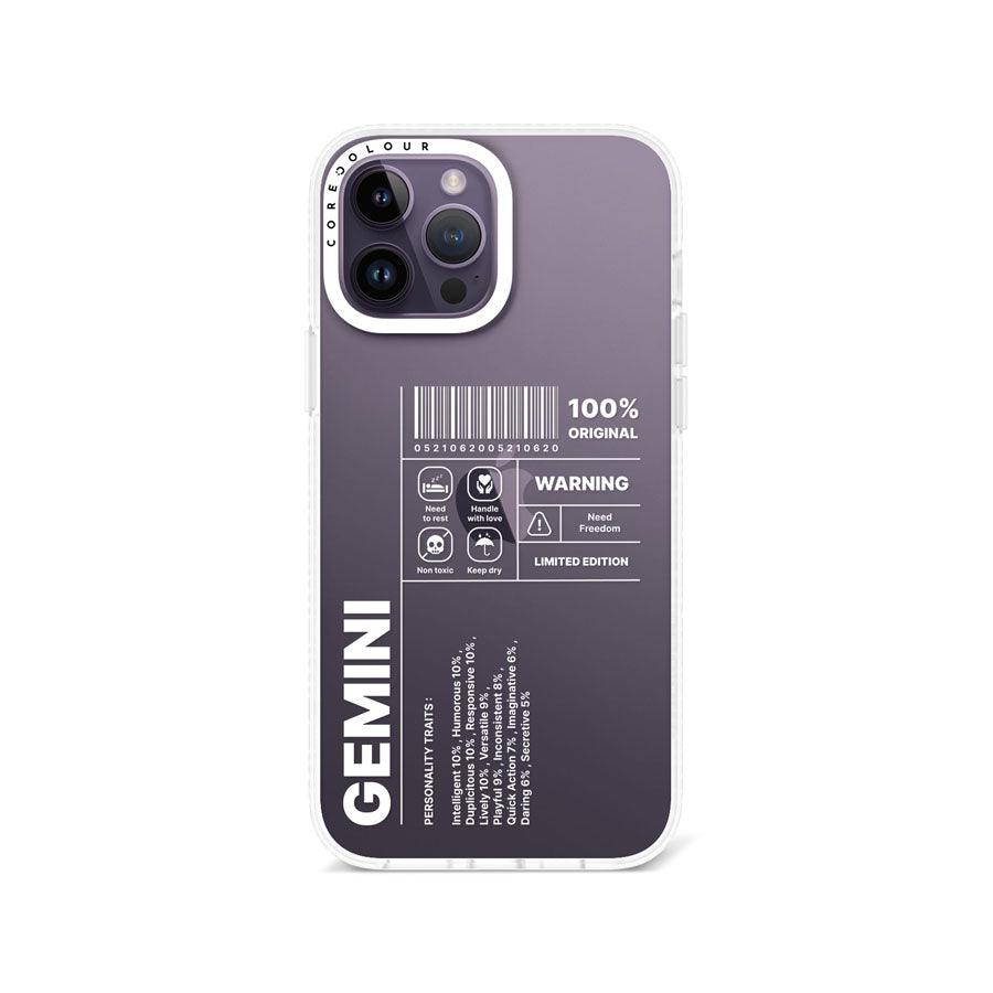 iPhone 13 Pro Max Warning Gemini Phone Case - CORECOLOUR AU