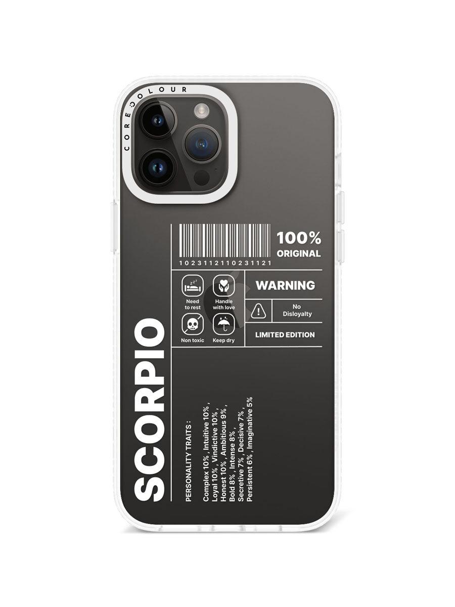 iPhone 13 Pro Max Warning Scorpio Phone Case - CORECOLOUR AU