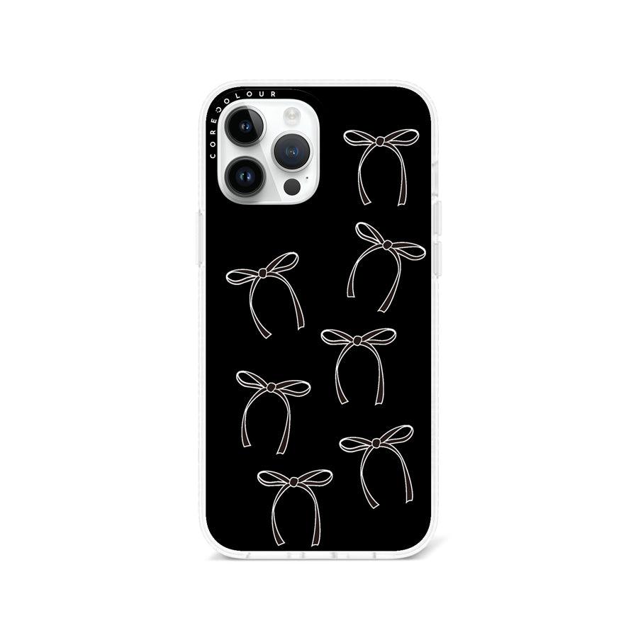 iPhone 13 Pro Max White Ribbon Minimal Line Phone Case - CORECOLOUR AU