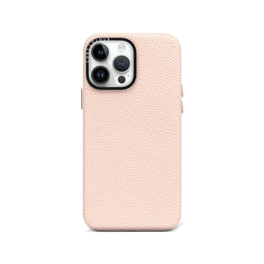iPhone 13 Pro Pink Genuine Leather Phone Case - CORECOLOUR AU