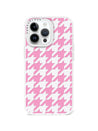 iPhone 13 Pro Pink Houndstooth Phone Case - CORECOLOUR AU