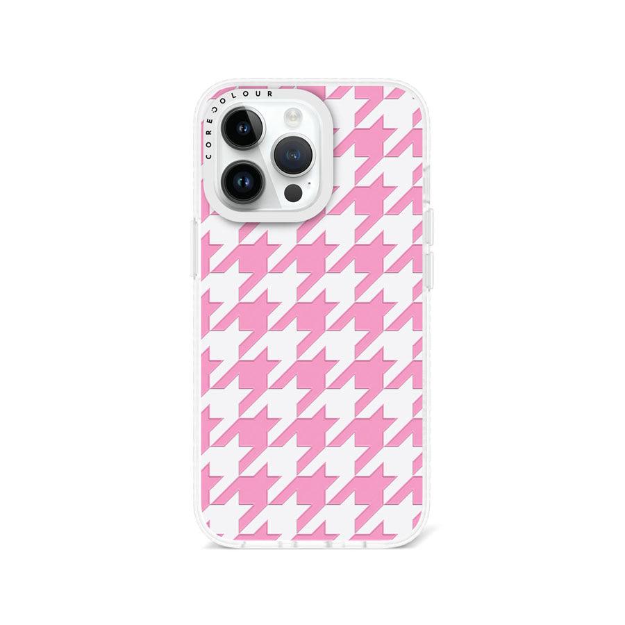 iPhone 13 Pro Pink Houndstooth Phone Case - CORECOLOUR AU