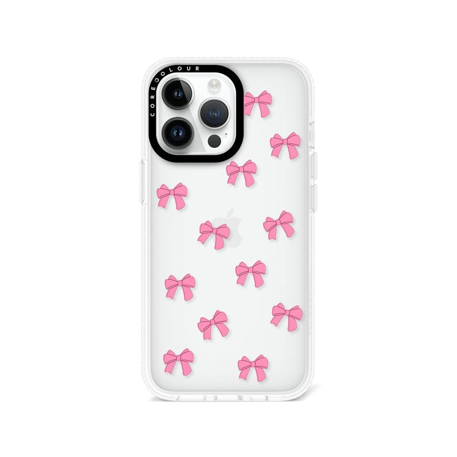 iPhone 13 Pro Pink Ribbon Bow Mini Phone Case - CORECOLOUR AU