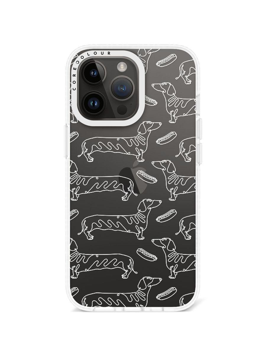 iPhone 13 Pro Sausage Dog Minimal Line Phone Case - CORECOLOUR AU