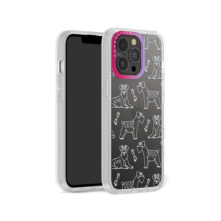 iPhone 13 Pro Schnauzer Minimal Line Phone Case - CORECOLOUR AU