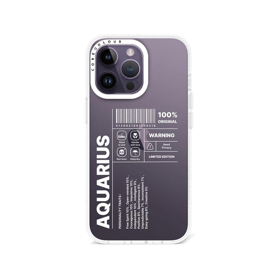 iPhone 13 Pro Warning Aquarius Phone Case - CORECOLOUR AU