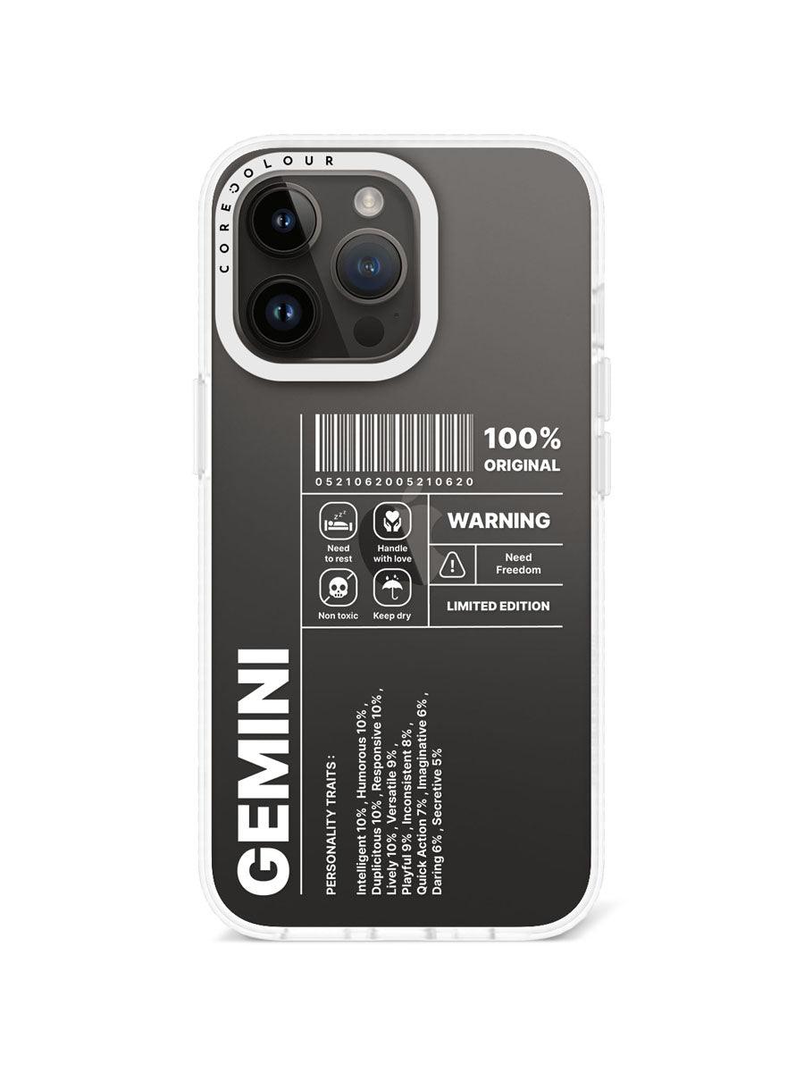 iPhone 13 Pro Warning Gemini Phone Case - CORECOLOUR AU