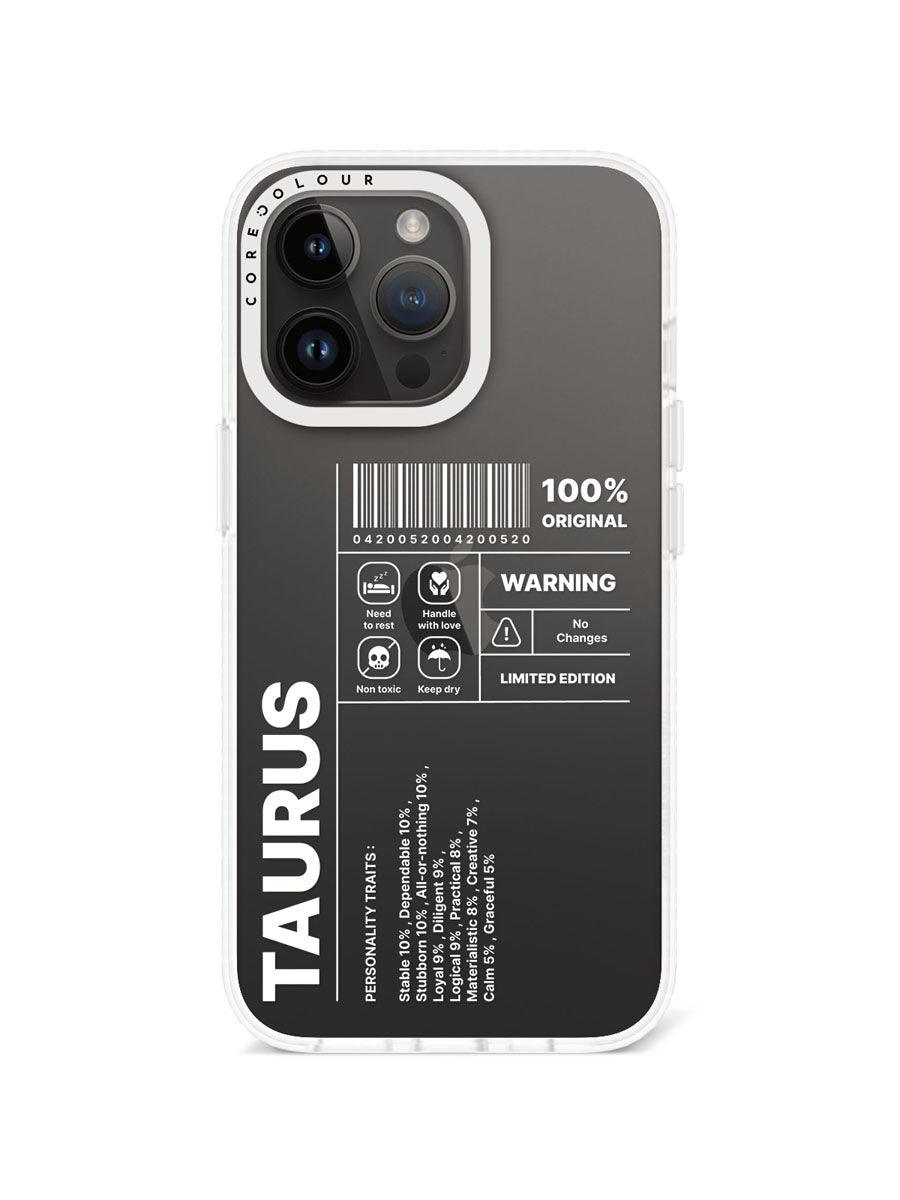 iPhone 13 Pro Warning Taurus Phone Case - CORECOLOUR AU
