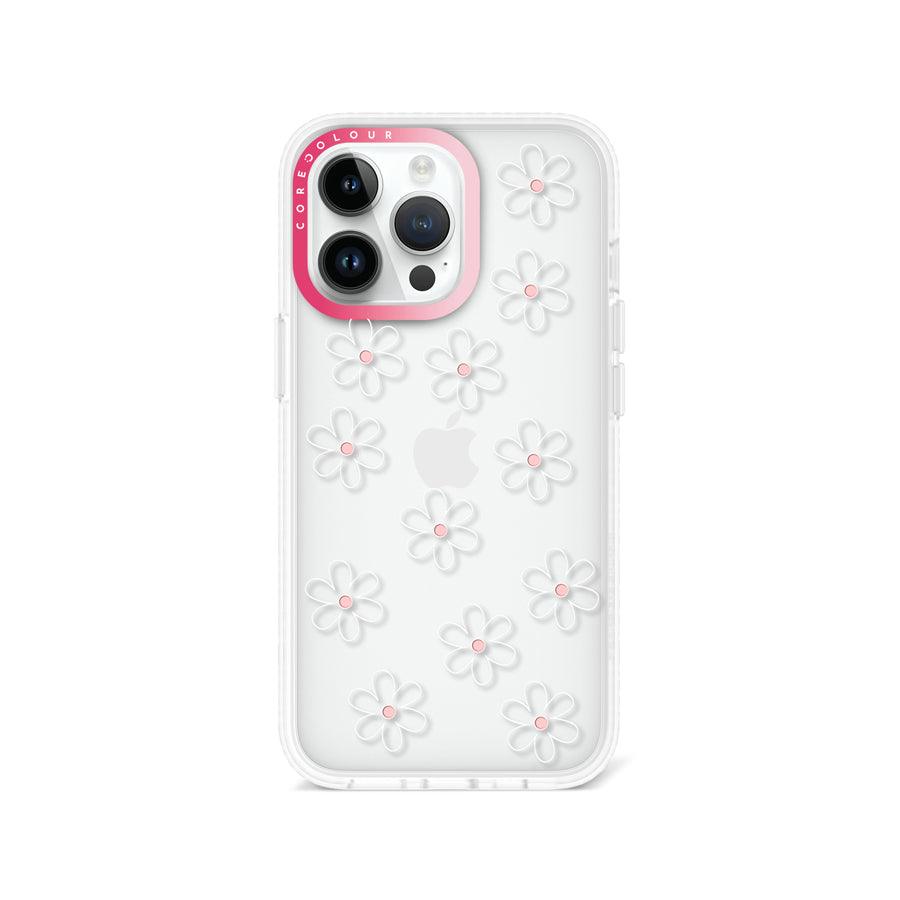 iPhone 13 Pro White Flower Minimal Line Phone Case - CORECOLOUR AU