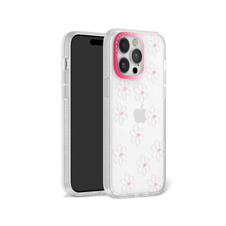 iPhone 13 Pro White Flower Minimal Line Phone Case MagSafe Compatible - CORECOLOUR AU