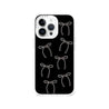 iPhone 13 Pro White Ribbon Minimal Line Phone Case - CORECOLOUR AU