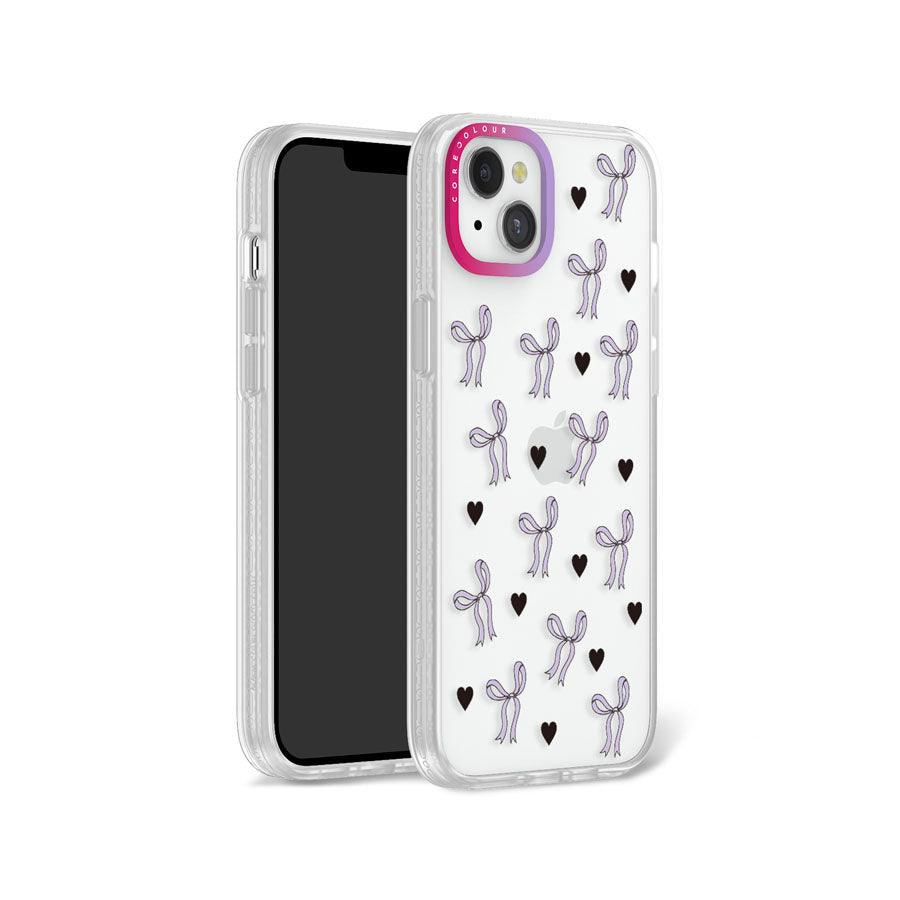 iPhone 13 Purple Ribbon Heart Phone Case - CORECOLOUR AU