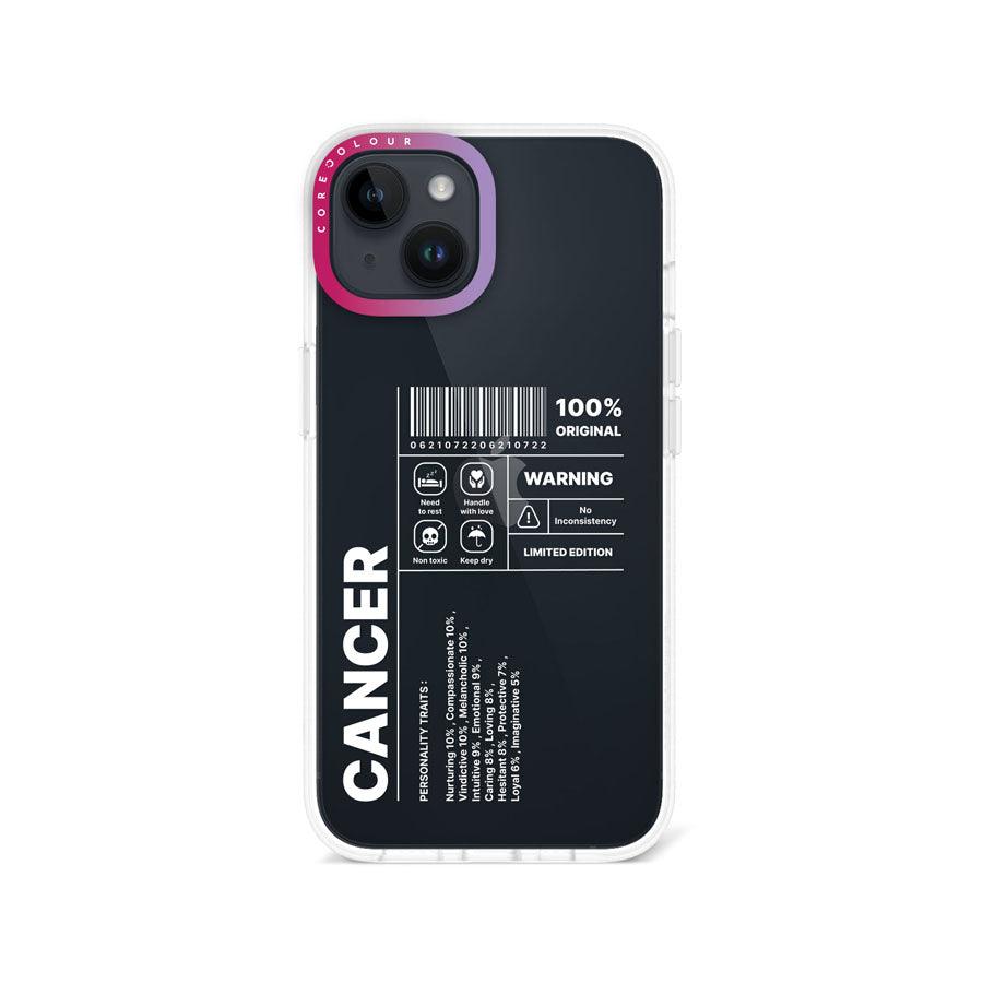 iPhone 13 Warning Cancer Phone Case - CORECOLOUR AU