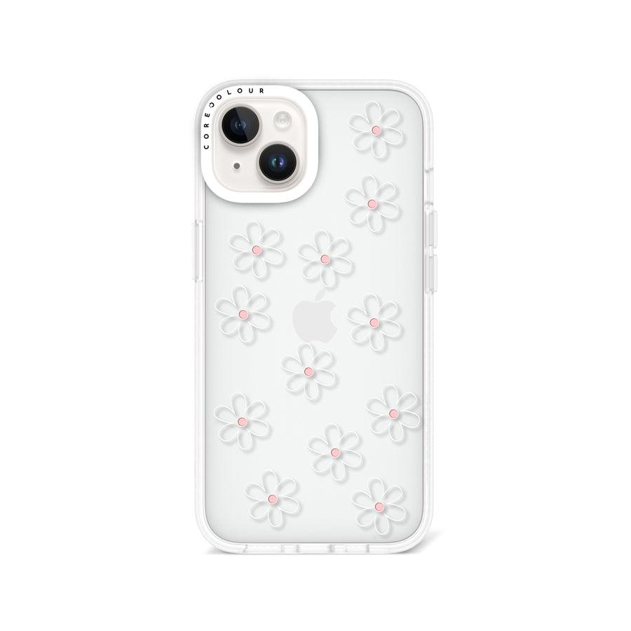 iPhone 13 White Flower Minimal Line Phone Case - CORECOLOUR AU