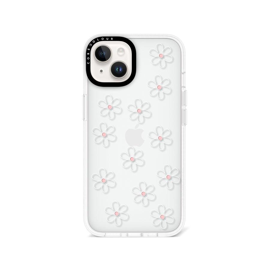 iPhone 13 White Flower Minimal Line Phone Case - CORECOLOUR AU