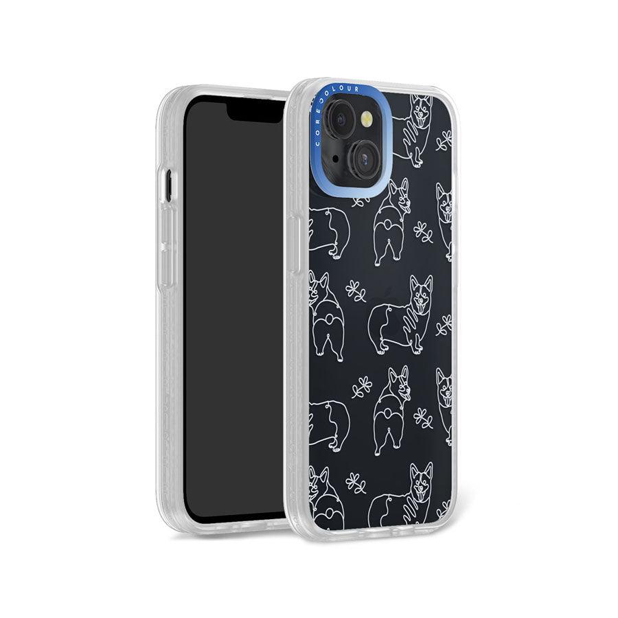 iPhone 14 Corgi Minimal Line Phone Case - CORECOLOUR AU