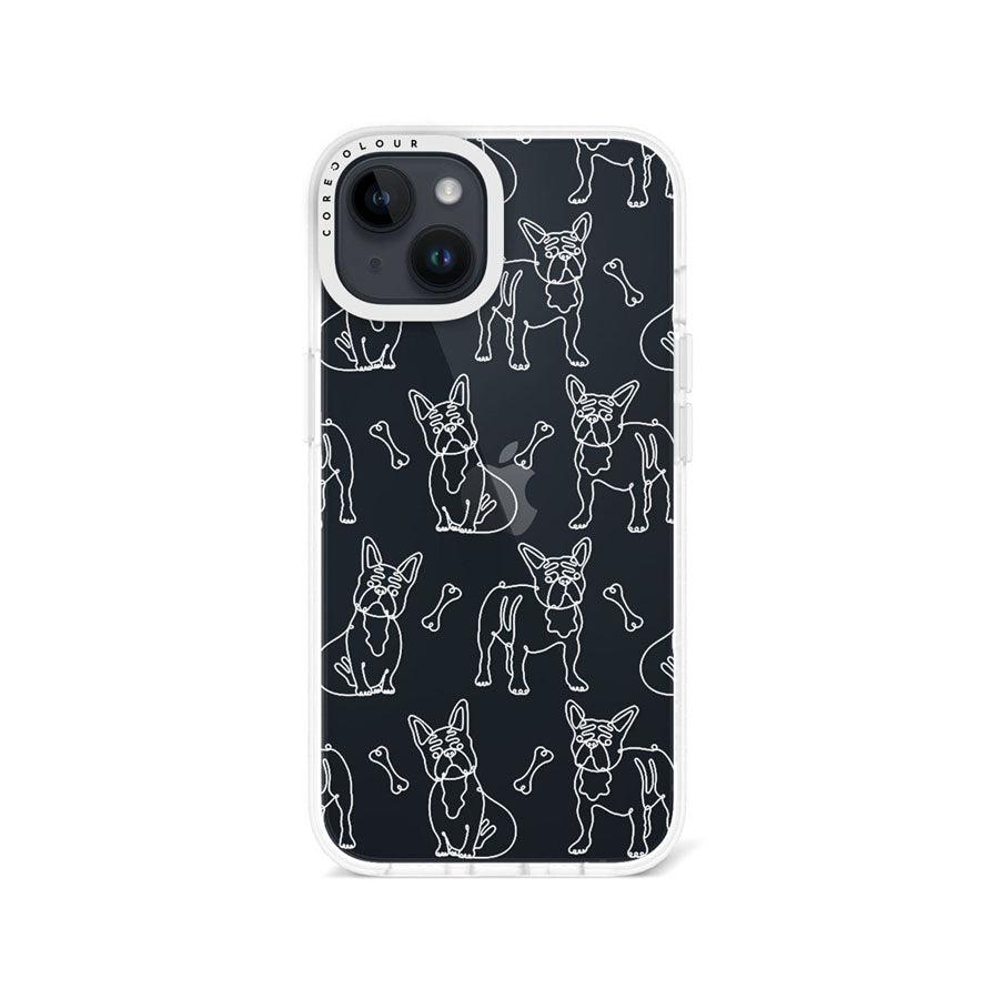 iPhone 14 French Bulldog Minimal Line Phone Case - CORECOLOUR AU