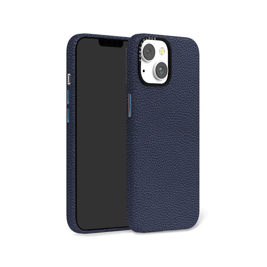 iPhone 14 Navy Genuine Leather Phone Case - CORECOLOUR AU