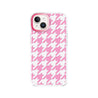 iPhone 14 Pink Houndstooth Phone Case - CORECOLOUR AU