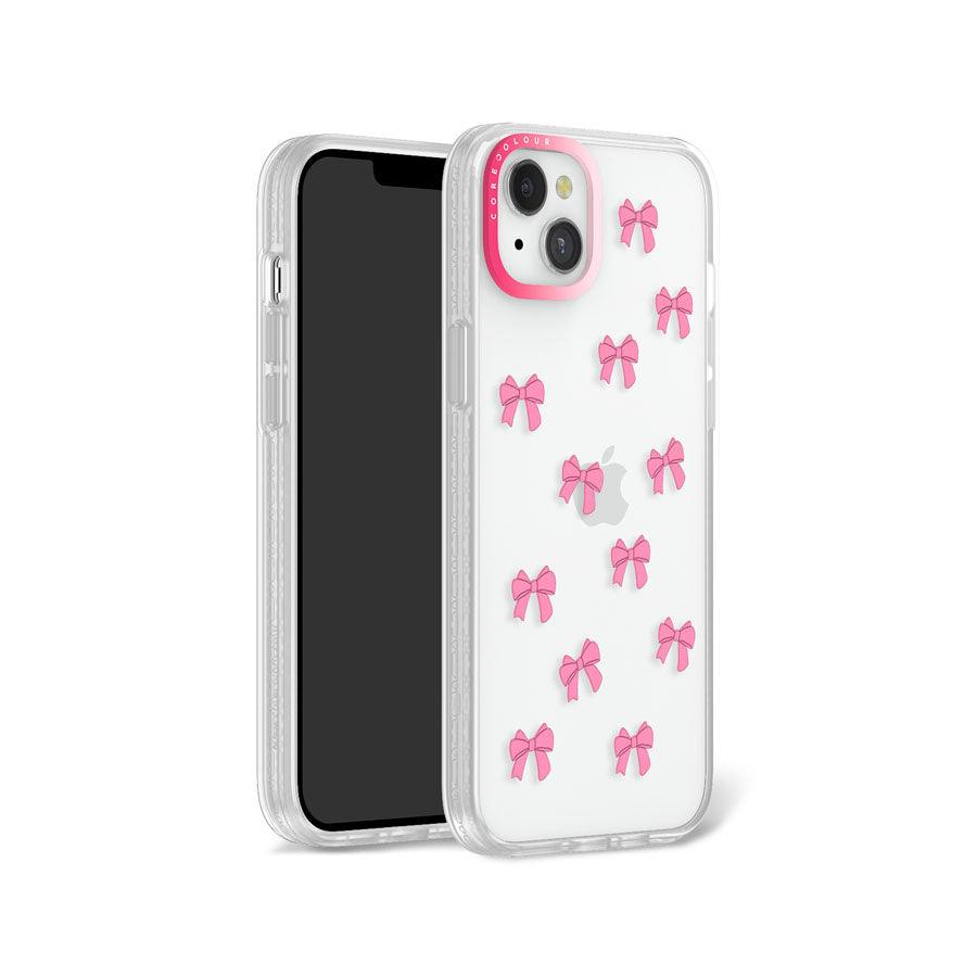 iPhone 14 Pink Ribbon Bow Mini Phone Case - CORECOLOUR AU