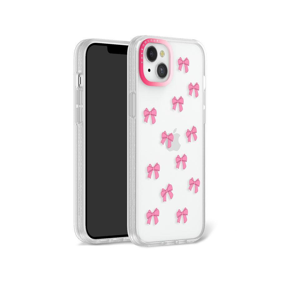 iPhone 14 Pink Ribbon Bow Mini Phone Case MagSafe Compatible - CORECOLOUR AU