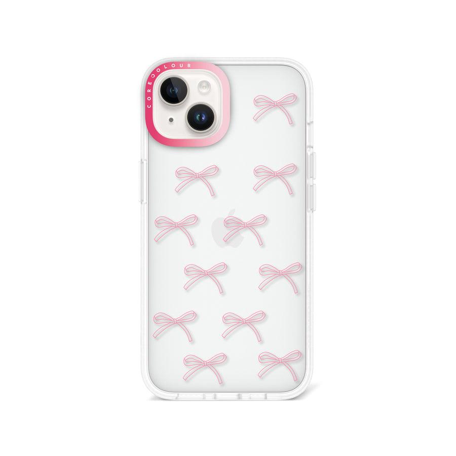 iPhone 14 Pink Ribbon Minimal Line Phone Case - CORECOLOUR AU