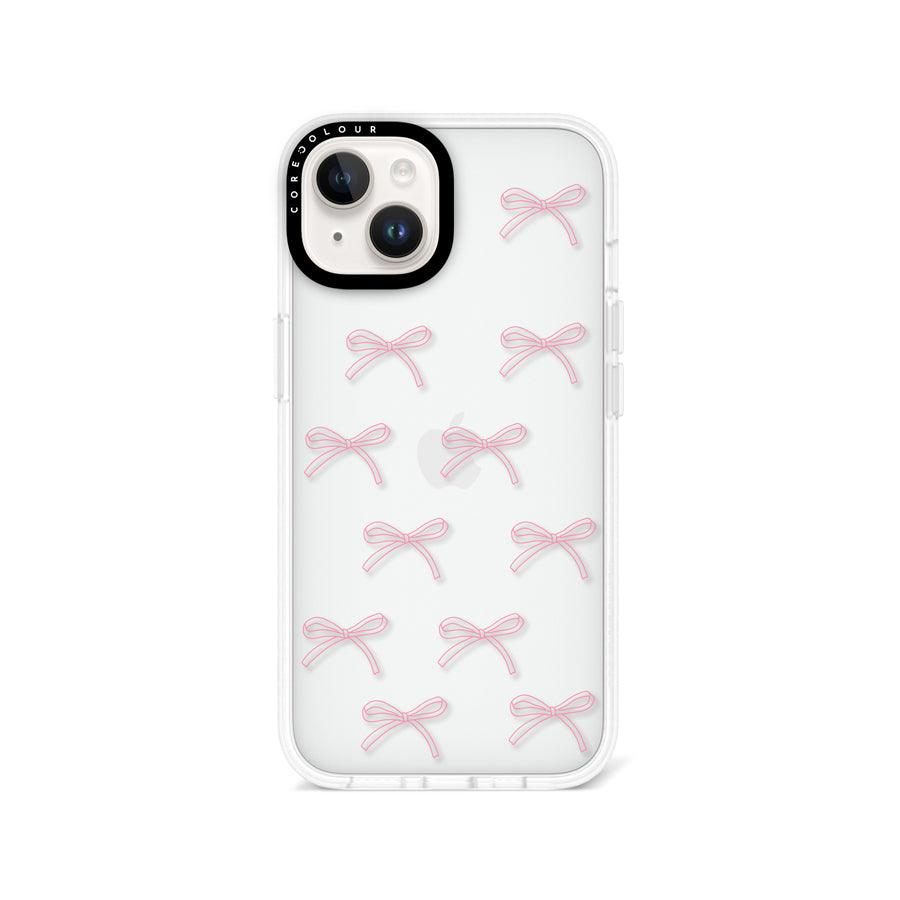 iPhone 14 Pink Ribbon Minimal Line Phone Case - CORECOLOUR AU