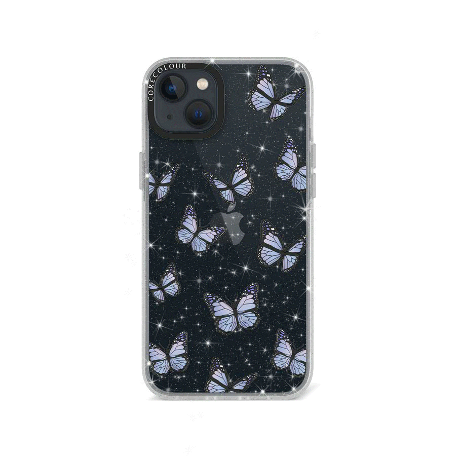 iPhone 14 Plus Butterfly Kiss Glitter Phone Case - CORECOLOUR AU