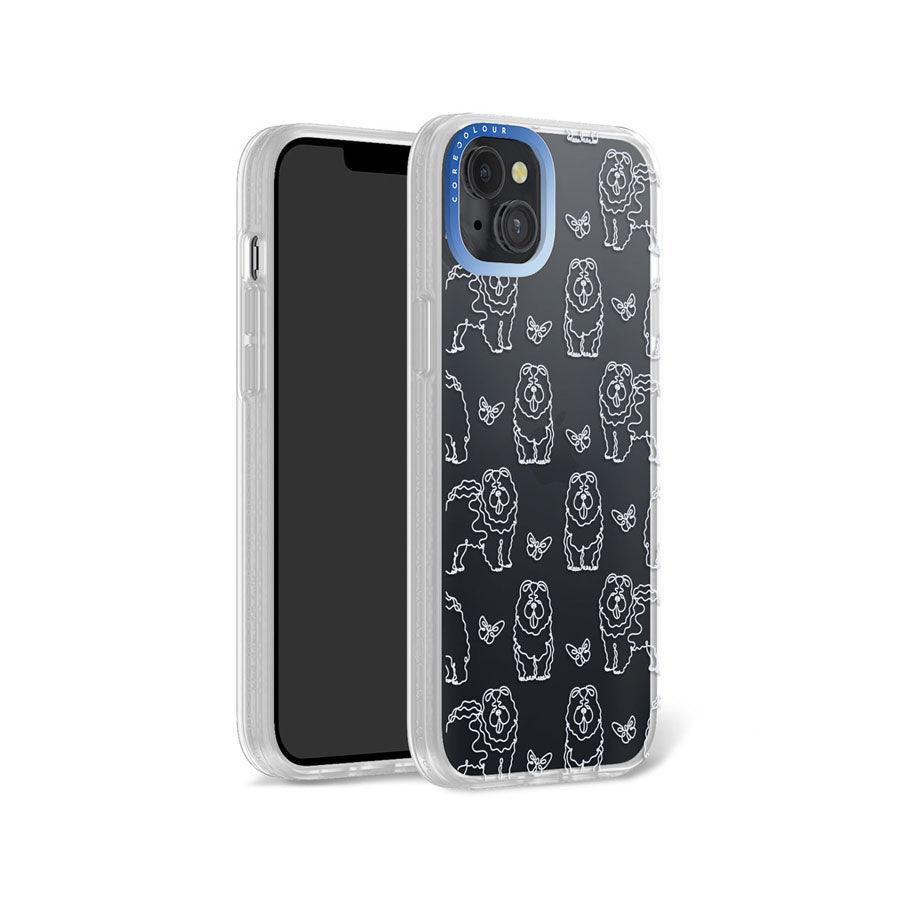 iPhone 14 Plus Chow Chow Minimal Line Phone Case - CORECOLOUR AU