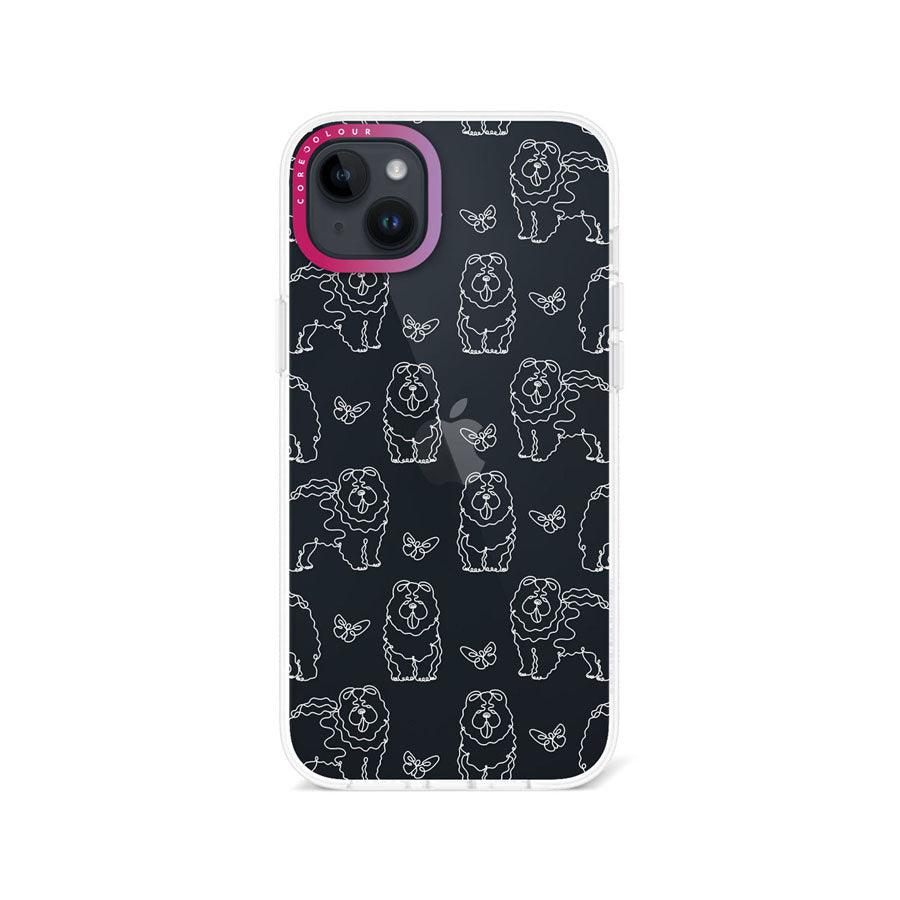 iPhone 14 Plus Chow Chow Minimal Line Phone Case - CORECOLOUR AU