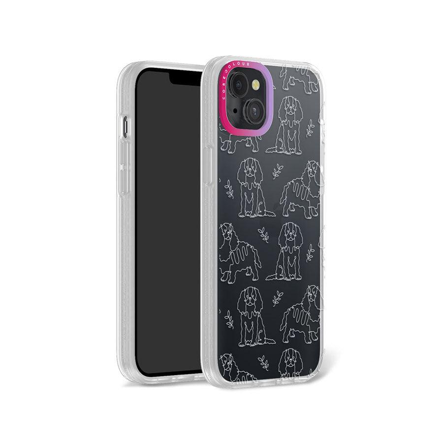 iPhone 14 Plus Cocker Spaniel Minimal Line Phone Case - CORECOLOUR AU