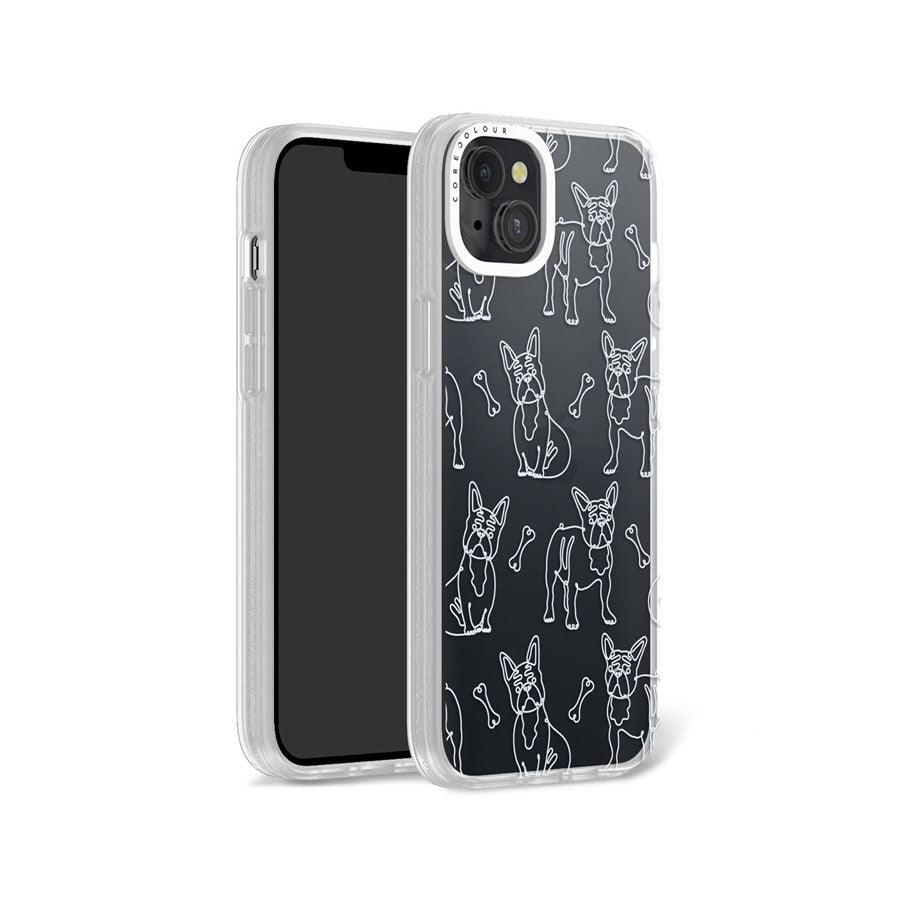 iPhone 14 Plus French Bulldog Minimal Line Phone Case - CORECOLOUR AU