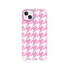 iPhone 14 Plus Pink Houndstooth Phone Case - CORECOLOUR AU