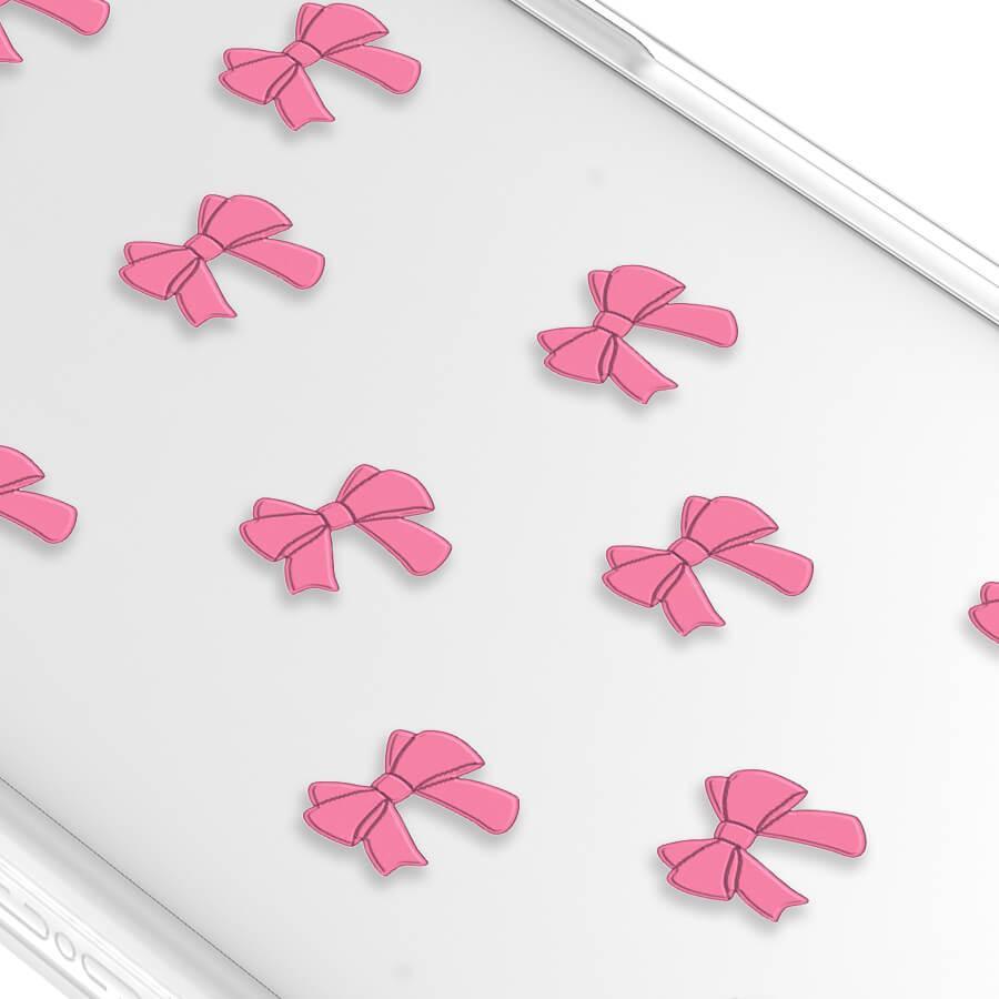 iPhone 14 Plus Pink Ribbon Bow Mini Phone Case MagSafe Compatible - CORECOLOUR AU