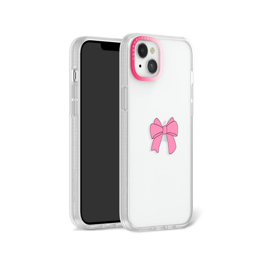 iPhone 14 Plus Pink Ribbon Bow Phone Case - CORECOLOUR AU