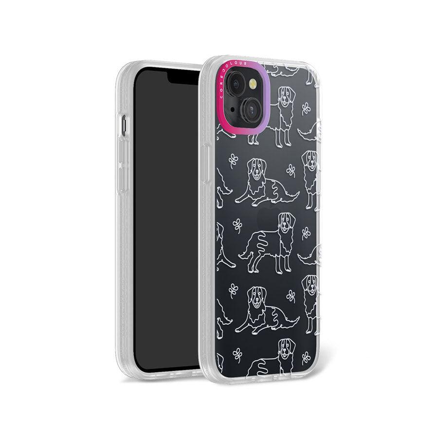 iPhone 14 Plus Pug Minimal Line Phone Case - CORECOLOUR AU