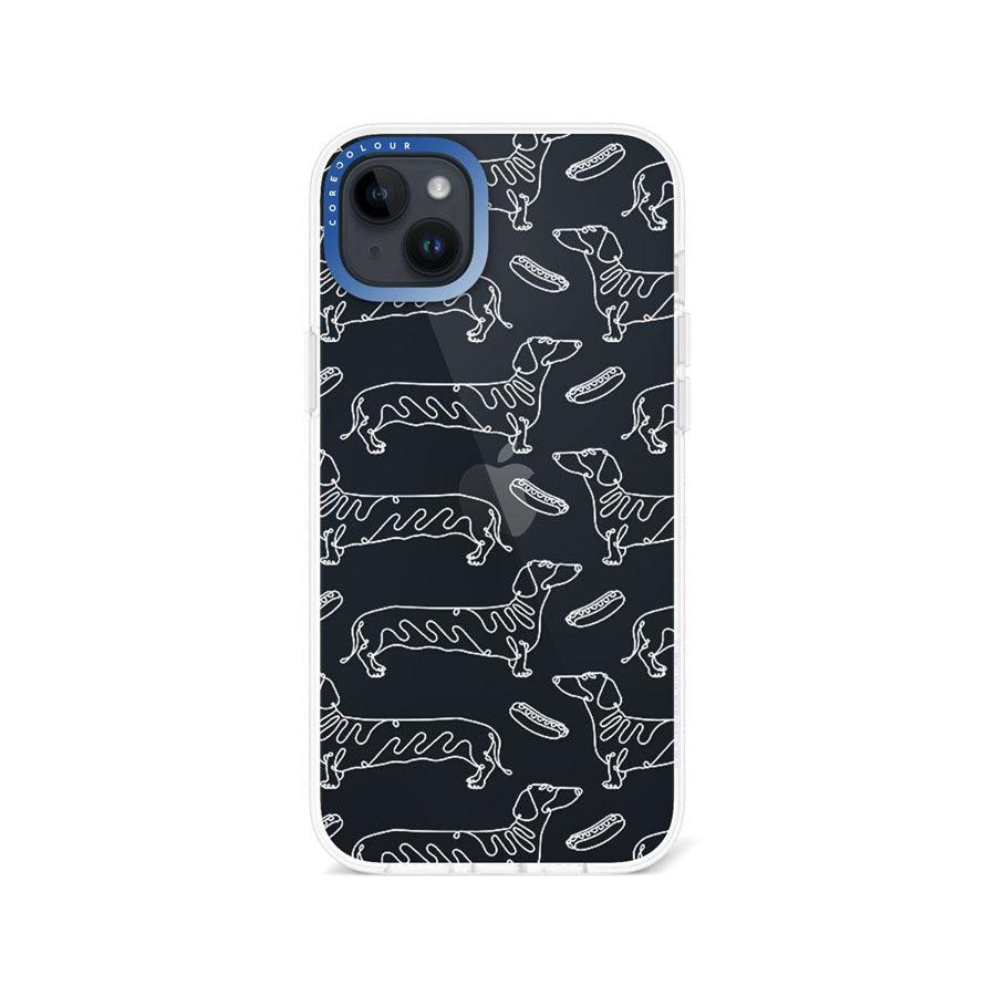 iPhone 14 Plus Sausage Dog Minimal Line Phone Case - CORECOLOUR AU