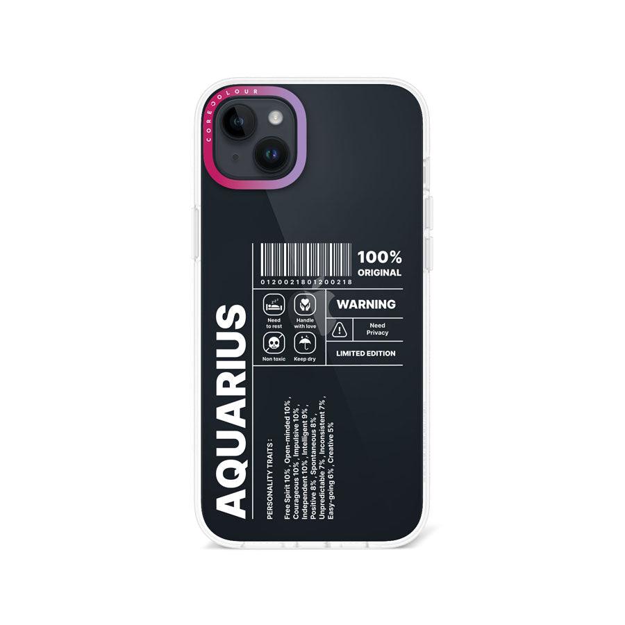 iPhone 14 Plus Warning Aquarius Phone Case - CORECOLOUR AU